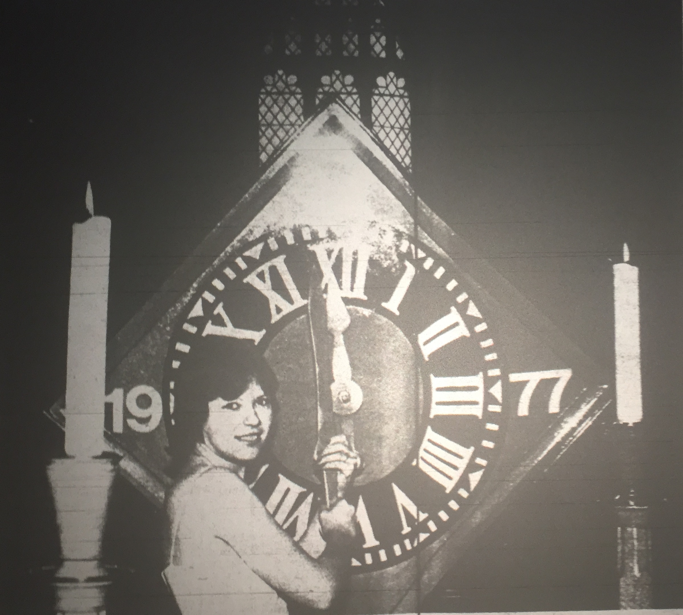  Astwood clock face under repairs